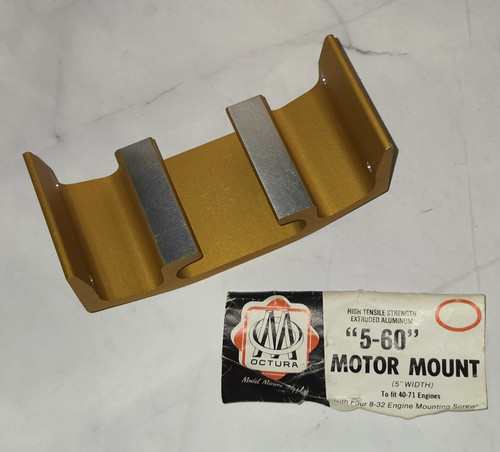 Vtg Octura Models Motor Mount 5" Wide 40-71 Engines Nitro RC Marine Model Part