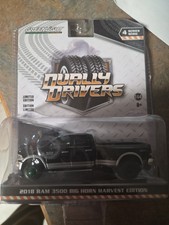 Greenlight Dually Drivers 2018 Ram 3500 Big Horn Harvest Edition - GREEN CHASE