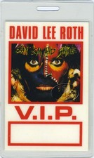 David Lee Roth 1986 Laminated Backstage Pass VAN HALEN