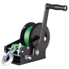 Trailer Boat Winch 3500 lbs Heavy Duty Hand Crank Winch with 26 ft Polyester ...