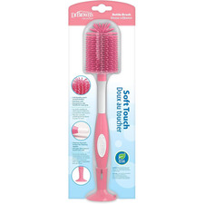Soft Touch No Scratch Baby Bottle Cleaning Brush Nipple Cleaner with Stand and S