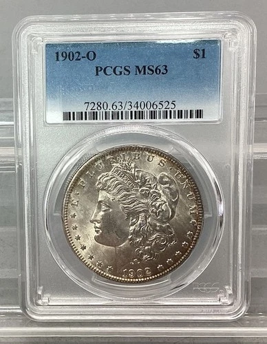 1902 O Morgan Silver Dollar - PCGS - MS 63