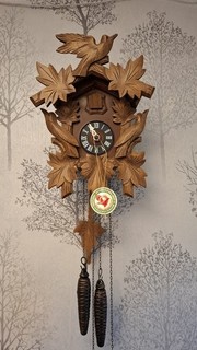 Hubert Herr Triberg Vintage West Germany Black Forest Cuckoo Clock