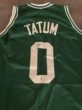 Jayson Tatum SIGNED Boston Celtics Custom Jersey AUTOGRAPHED COA Nice!