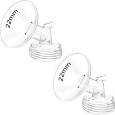 2Pcs 22Mm Flanges Compatible with Spectra S2 S1 9 plus Ameda MYA Motif Luna Cimi