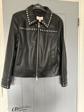 Women's Leather Biker Jacket Size 6