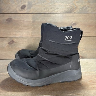 the north face nuptse II womens size 10 shoes black slip on waterproof snow boot