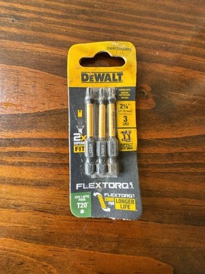 DEWALT FLEXTORQ T20 Torx Impact Ready Screwdriver Bits, 2-1/4 in., 3-Pack (DWAF2