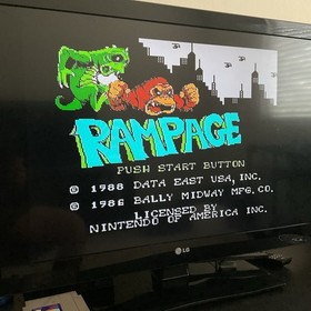 Rampage (Nintendo Entertainment System, 1988) NES Authentic