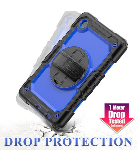 Samsung A7 Lite 8.7 Inch Durable Blue Tablet Case with Kickstand & Hand Strap - 第 5/8 張圖片