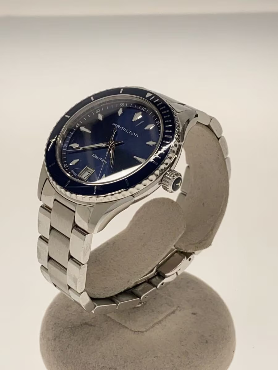 HAMILTON Quartz Watch Analog Stainless BLU SLV H374511 Jazz Master Seaview image 2