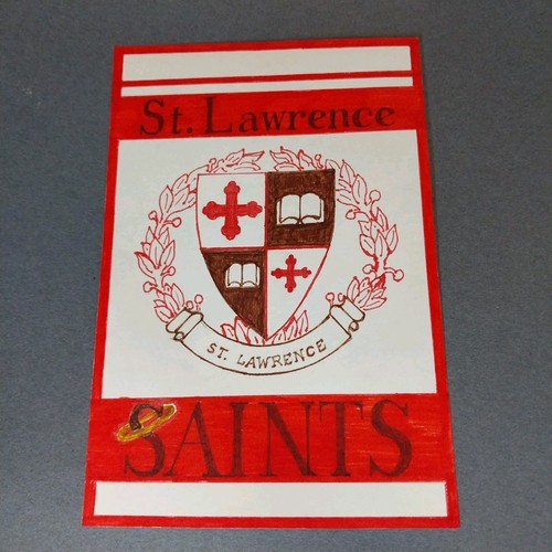 St. Lawrence Saints Canton NY New York 4x6 Scrapbook Shadowbox Artwork Art - Picture 1 of 1