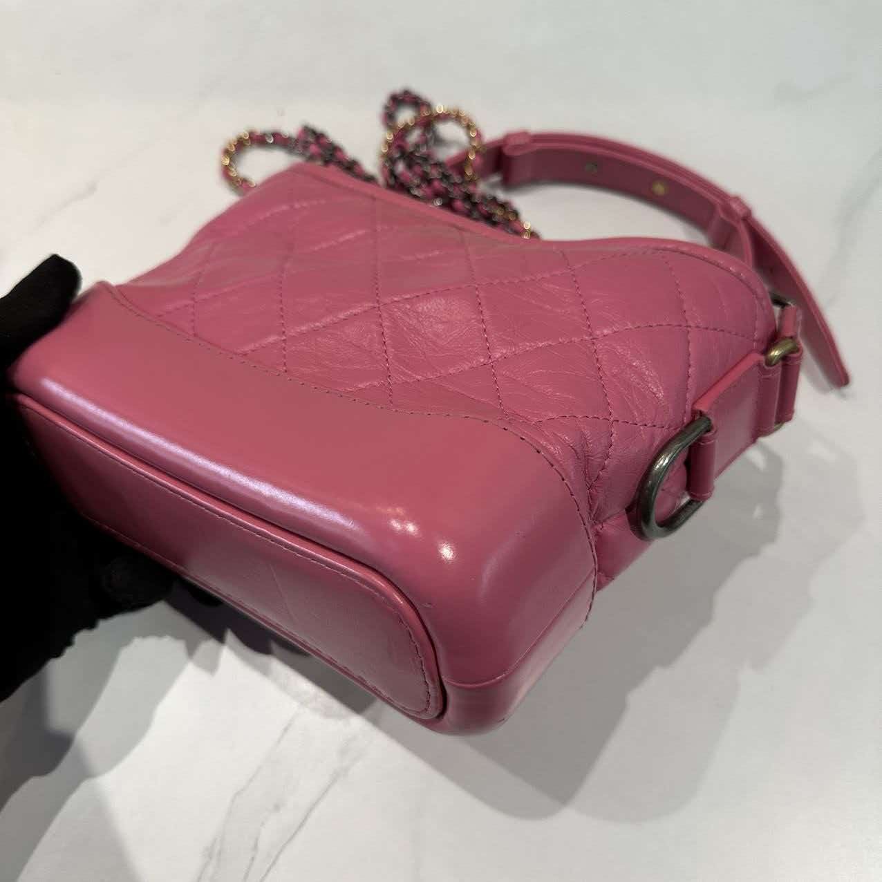 Chanel Sakura Pink Small Gabrielle Hobo Bag With Logo Letter Shoulder Strap — image 17