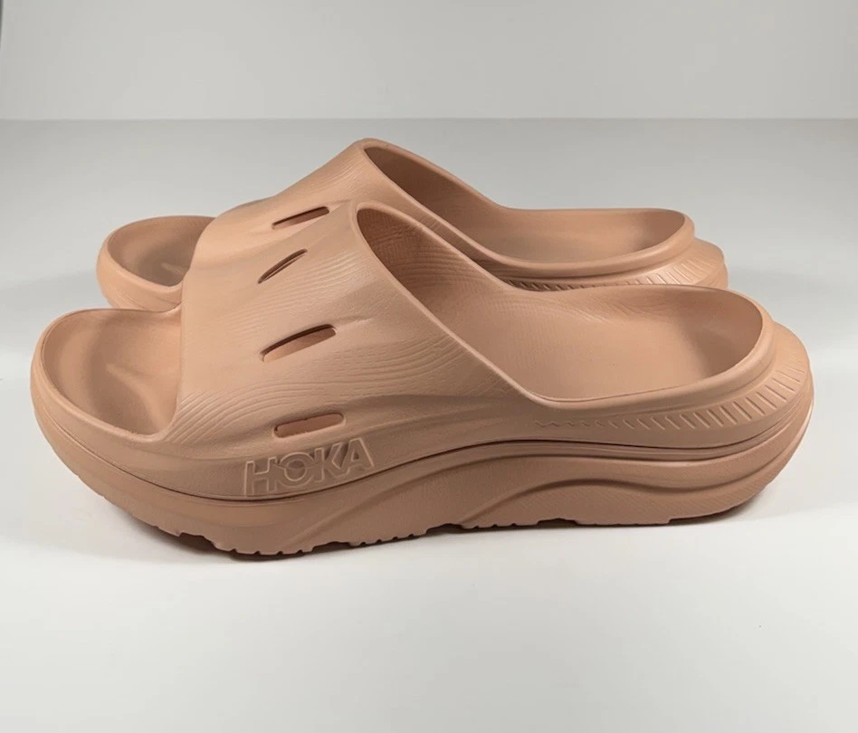 HOKA ONE ONE HOKA Ora Recovery Slide 3 sandali arenaria marrone donna taglia 13 *NUOVI* 1135061
