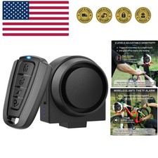 Wireless Remote Bike Alarm: 115dB Super Loud Bicycle Vibration Motion Sensor ...