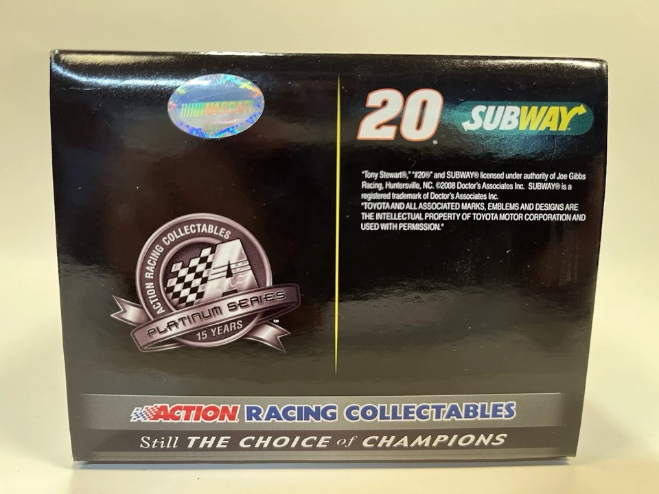 2008 Tony Stewart #20 Subway 1/24 Lionel Nascar Diecast 1/3382 BRAND NEW SEALED - Image 3 of 4