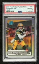 2020 Donruss Optic Rated Rookies Holo Prizm Jordan Love #154 PSA 10 GEM MT