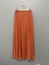 Anthropologie Maeve Zocalo Flowy Boho Festival Peach Maxi Skirt