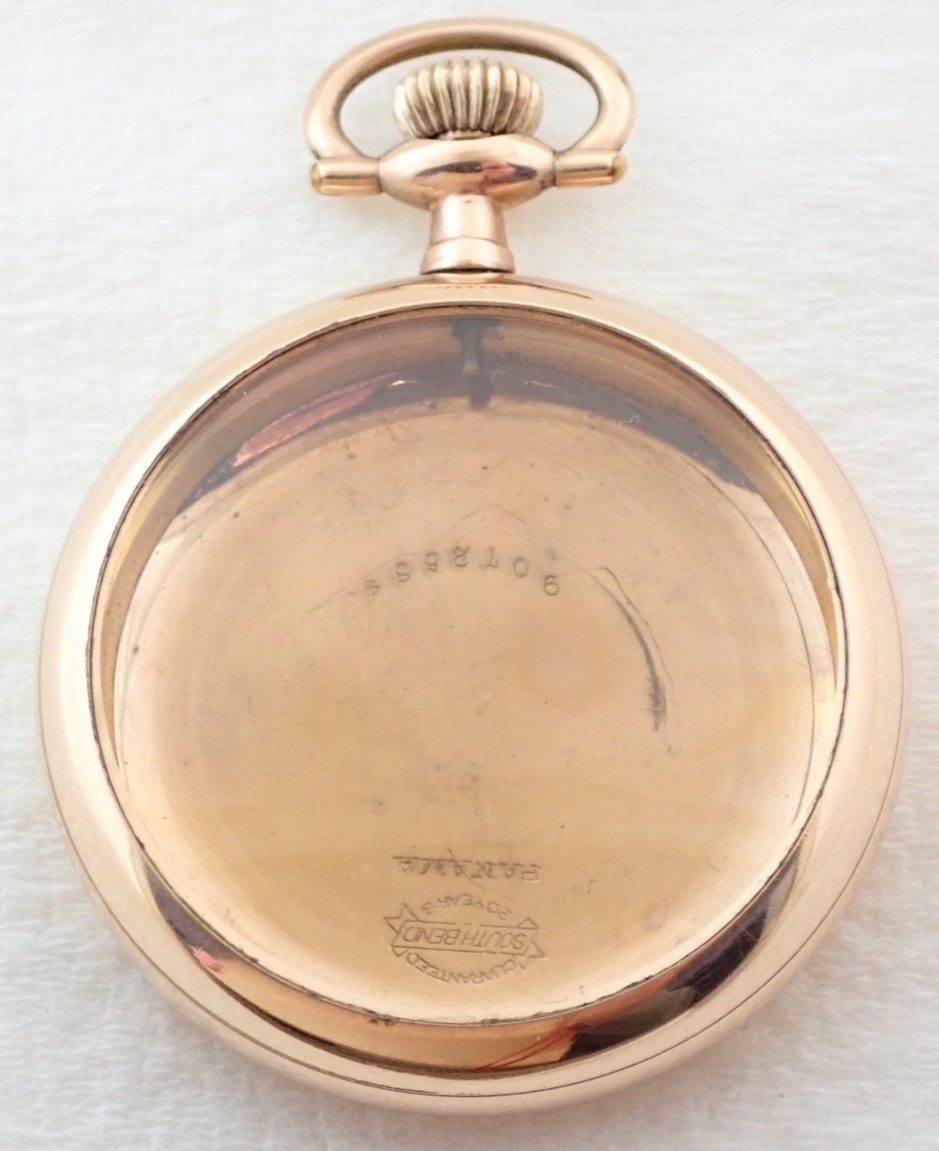 OPEN FACE WATCH SET ANTIQUE GOLD LEVER CASE ENGRAVED FILLED POCKET 16s - vintagewatches.pk