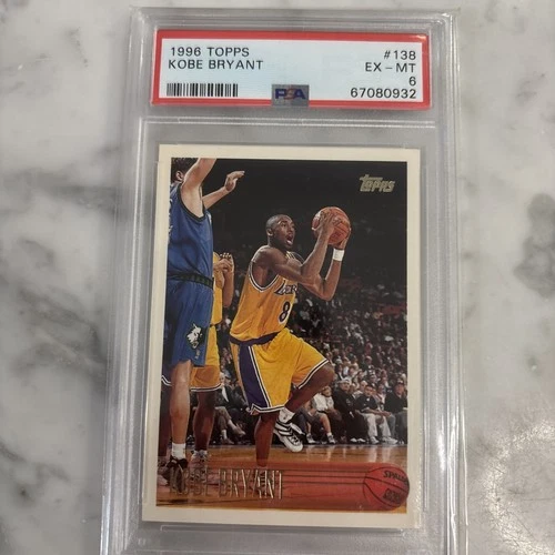 1996 Topps KOBE BRYANT Rookie #138 PSA 6 (000)
