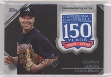 2019 Topps 150th Anniversary Commemorative Series 2 Chipper Jones Patch HOF h6c