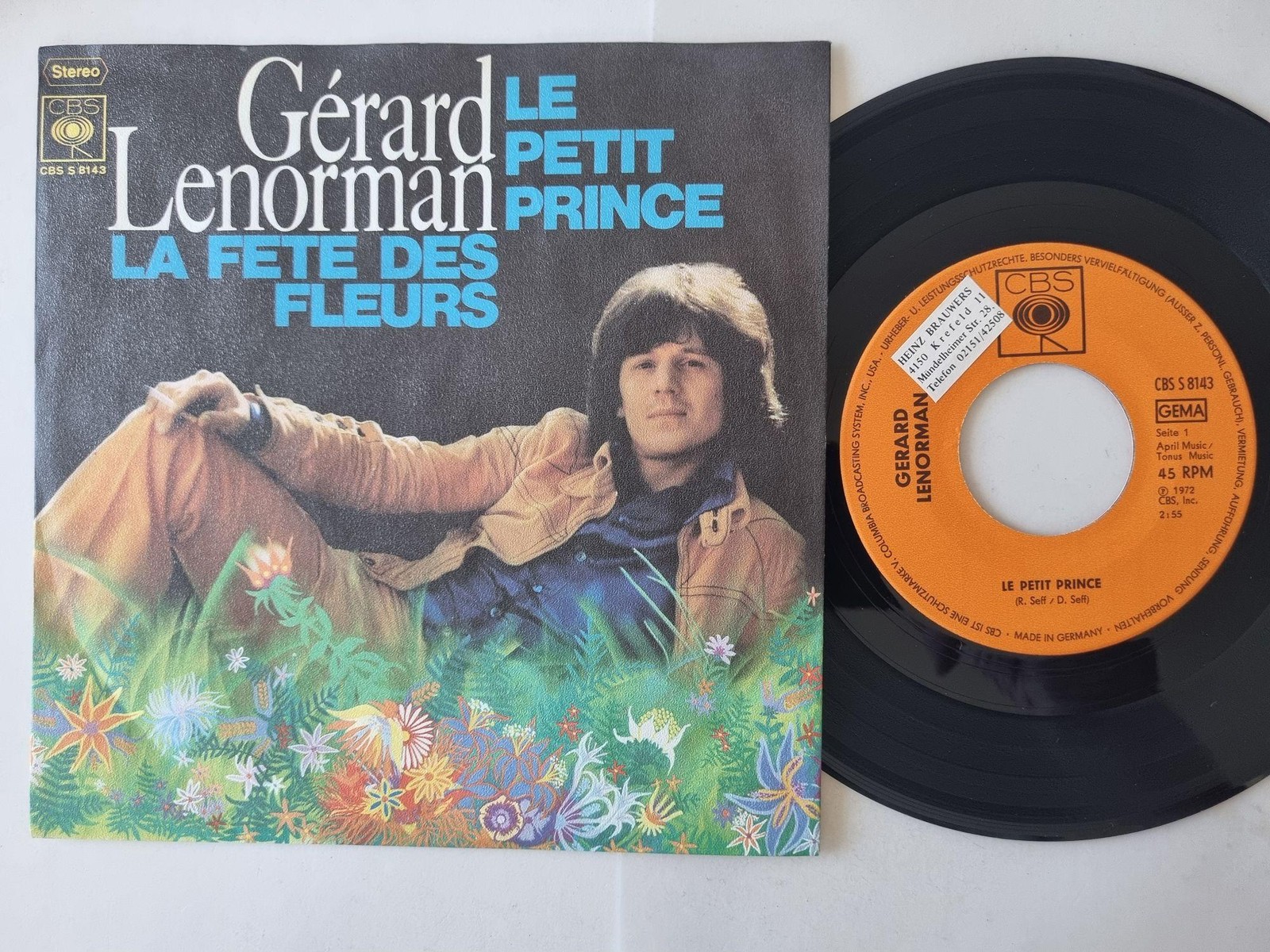 Gérard Lenorman - Le Petit Prince 7'' Vinyl Germany
