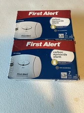 (2) First Alert CO400 Carbon Monoxide Battery Powered Alarm In Original Box.