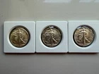 1941- P-D & S  Walking Liberty Half Dollars--Beautiful XF/AU Coins