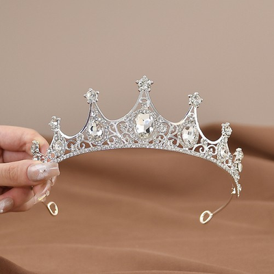 #ad Children#x27;s Princess Crown Crystal Tiara Girls Accessories High end Atmosphere $5.91