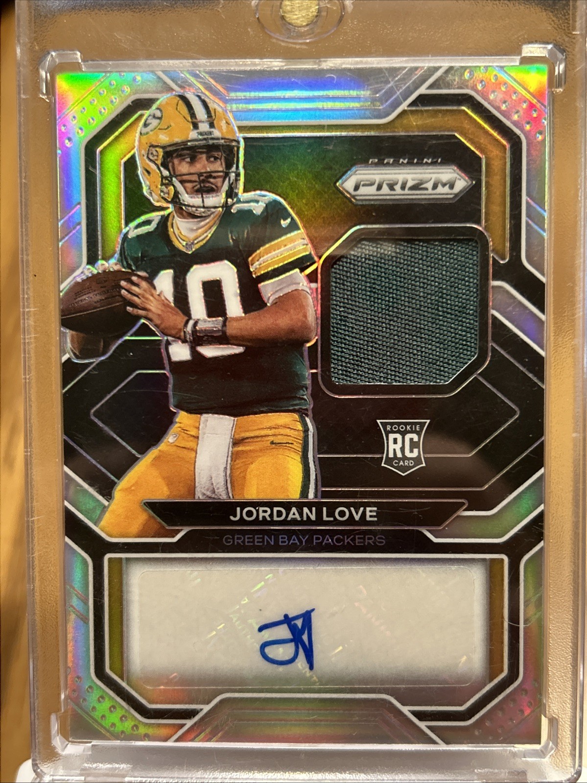 2020 Panini Prizm - Rookie Patch Autographs Jordan Love #22 /99 (AU, MEM, RC)