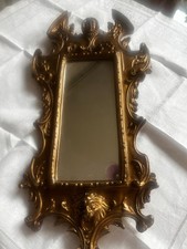 Vintage Carved MIRROR GOLD *ITALY Antique ORNATE Wall ITALIAN Style