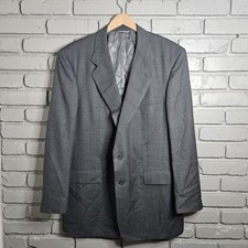 Hilton Loro Piana Mens Blazer 44L Grey Window...