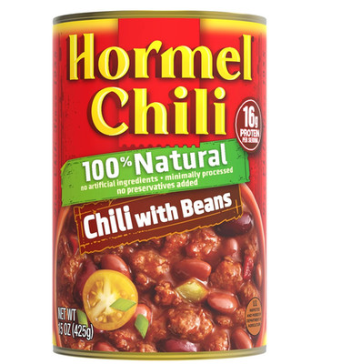 HORMEL Natural Chili with Beans, 15 Ounce (Pack of 12) 15