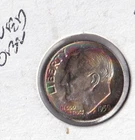 1959- P Roosevelt Dime AU Toned