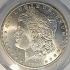 1884-CC - MS63  MORGAN SILVER DOLLAR IN HIGH-QUALITY CONDITION, EXCELLENT DETAIL