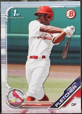 2019 Bowman Draft #BD-174 Trejyn Fletcher Baseball VG