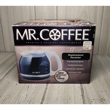 Mr. Coffeemaker Pot Coffee Replacement 12-Cup Glass Carafe White New In Box
