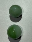Lot of 2 Vintage Green Swirl Glass Toy Marbles — photo 4