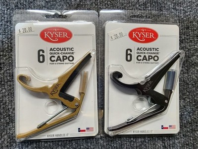Two Kyser acoustic guitar capos