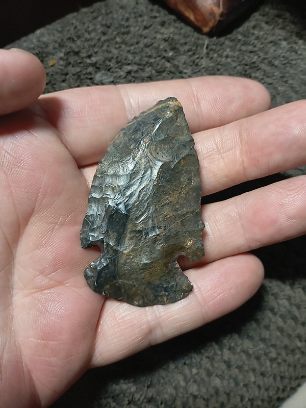 Authentic Ohio Coshocton Beveled St. Charles Dovetail Indian Arrowhead Artifact