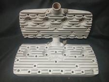 Edelbrock Flathead Script Lettered Heads. Hot Rod Originals