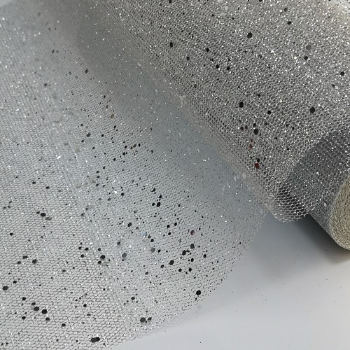 54" / 135CM Wide Sparkles Glitter Honeycomb Stiff Tulle Fabrics  UK Seller - Picture 21 of 34