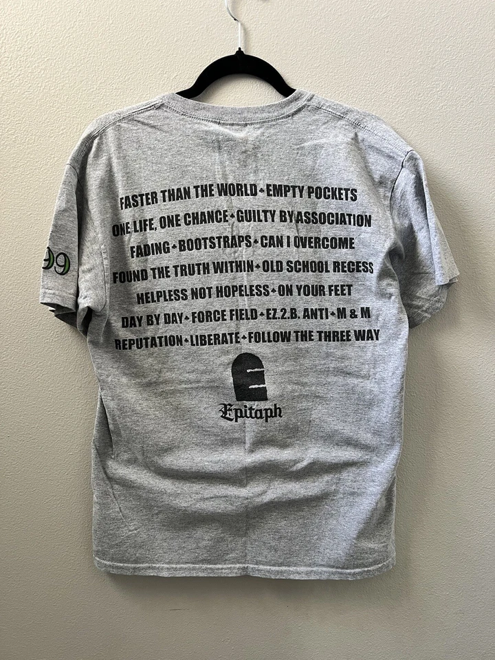 H2O 1999 3 F.T.T.W. Camiseta Epitaph M Hardcore Punk SXE 90’s NYHC Toby Morse FTTW - Imagem 4 de 4