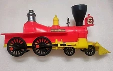 Vintage Tim-Mee Toys TRAIN CABOOSE/ENGINE 1981 #7676 PROCESSED PLASTIC CO.