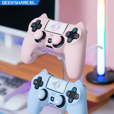 GeekShare Cat Paw PS4 Controller Skin Anti-Slip Silicone Skin Protective Cover 