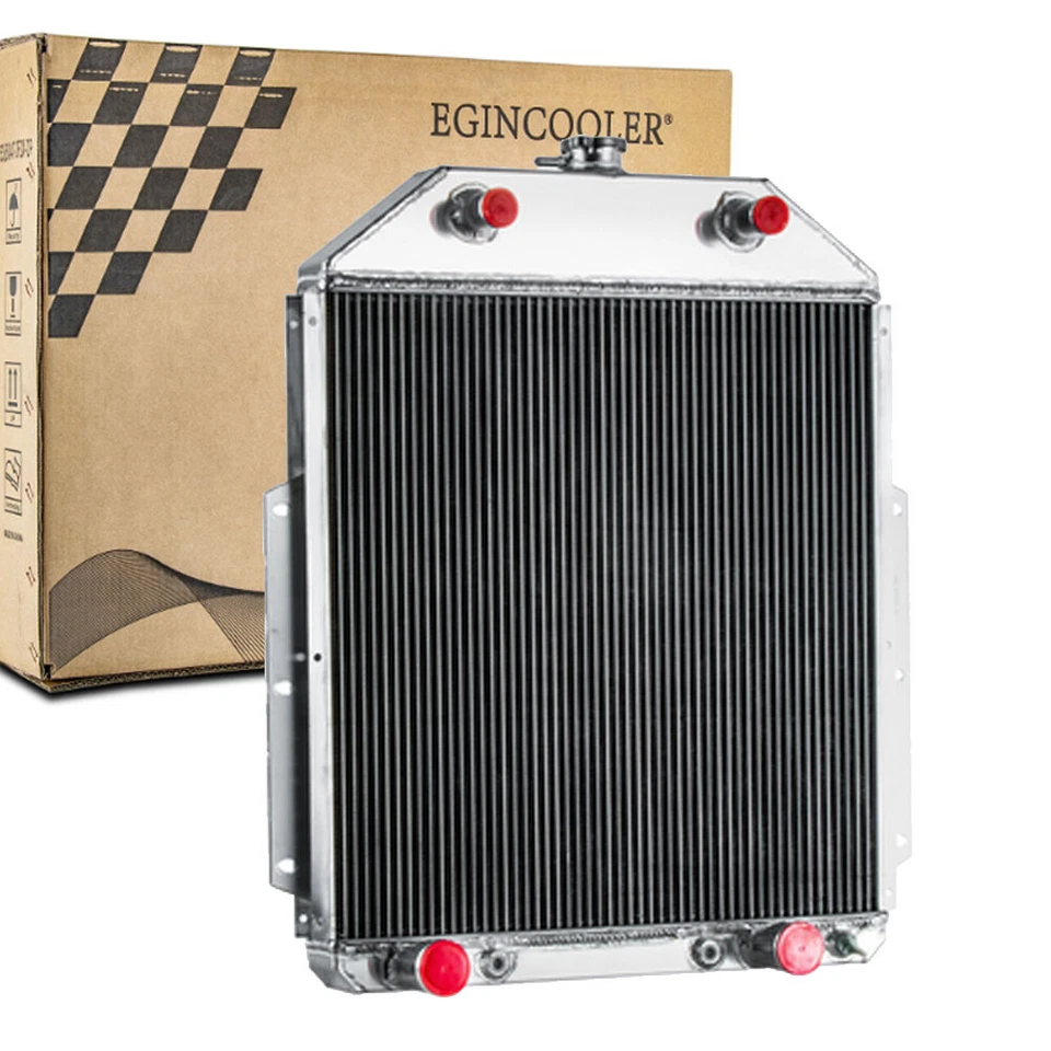 3-Row Aluminum Radiator fit 1942-1952,1945 1948 Ford F1 F2 F3 Pickup Flathead. Foto 2 de 4