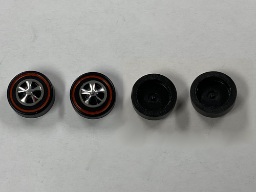 Hot Wheels Replica Redline: Set di 4-Med Cap Style HK SCR-T0009 - Foto 3 di 4
