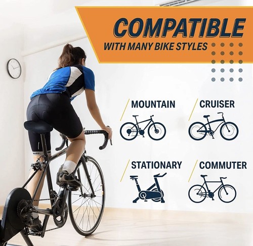 Seggiolino bici oversize Bikeroo - compatibile con Peloton, cyclette o bici da strada - - Foto 6 di 7