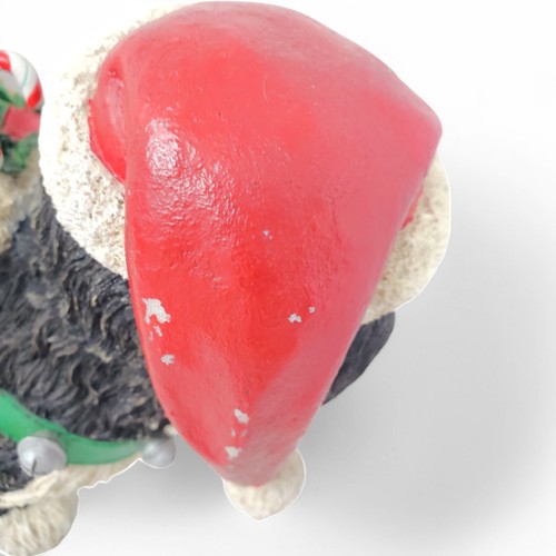 Danbury Como Nuevo Shih Tzu Navidad Perro Santa Figura Grande Escultura Difícil de Encontrar (LEER) - Imagen 10 de 18