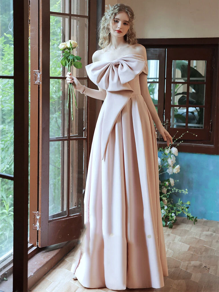 Desert Rose Diana Side Knot Satin Gown (Preorder) – Urban Modesty